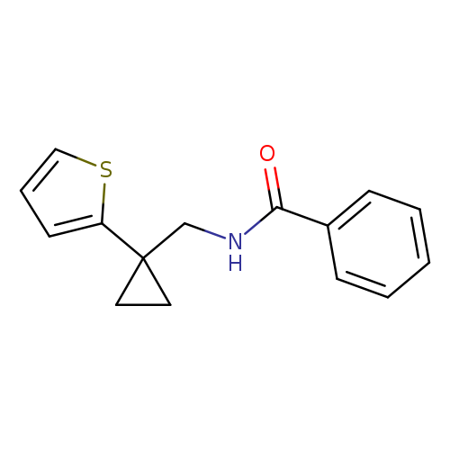 N-{[1-(thiophen-2-yl)cyclopropyl]methyl}benzamide