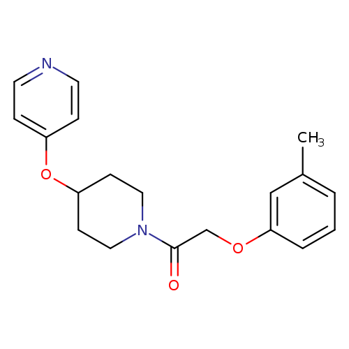 2-(3-methylphenoxy)-1-[4-(pyridin-4-yloxy)piperidin-1-yl]ethan-1-one