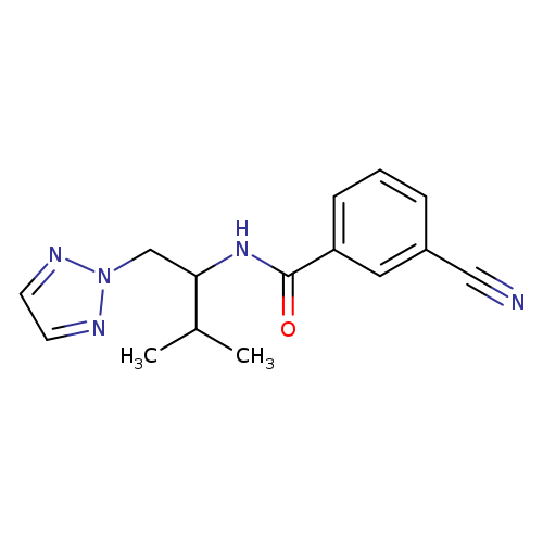 3-cyano-N-[3-methyl-1-(2H-1,2,3-triazol-2-yl)butan-2-yl]benzamide