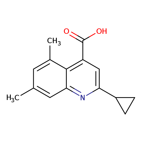 2-cyclopropyl-5,7-dimethylquinoline-4-carboxylic acid