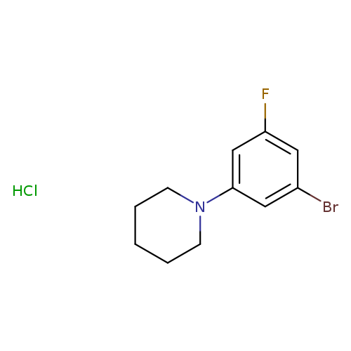 1-Bromo-3-fluoro-5-piperidinobenzene, HCl