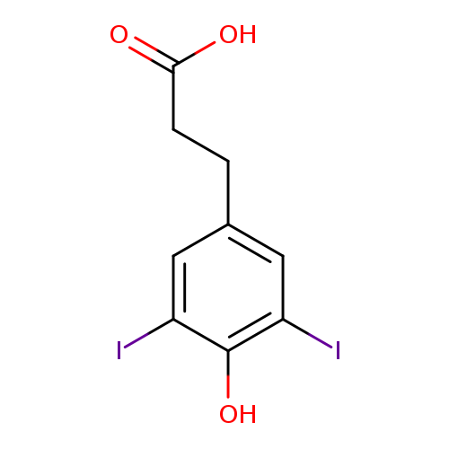 3,5-Diiodo-4-hydroxyphenylpropionic acid