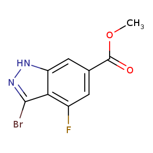 3-BROMO-4-FLUORO-6-INDAZOLECARBOXYLIC ACID METHYL ESTER