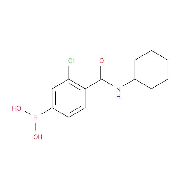 3-Chloro-4-(cyclohexylcarbamoyl)phenylboronic acid