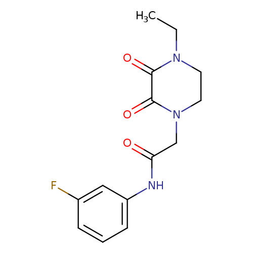 2-(4-ethyl-2,3-dioxopiperazin-1-yl)-N-(3-fluorophenyl)acetamide