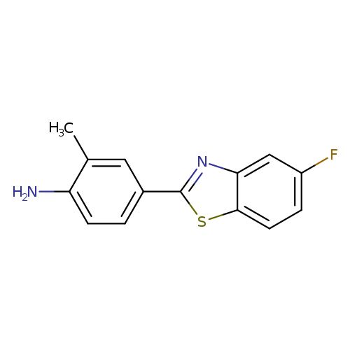Benzenamine, 4-(5-fluoro-2-benzothiazolyl)-2-methyl-