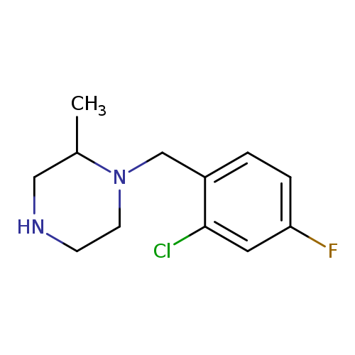 1-[(2-chloro-4-fluorophenyl)methyl]-2-methylpiperazine