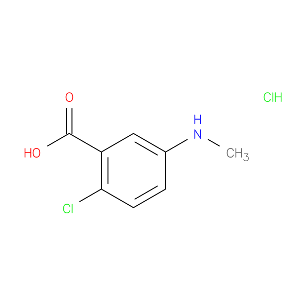 2-chloro-5-(methylamino)benzoic acid hydrochloride