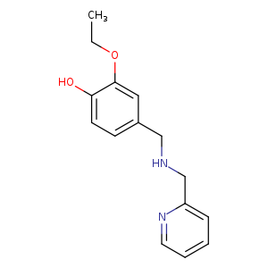 2-ethoxy-4-{[(2-pyridinylmethyl)amino]methyl}phenol