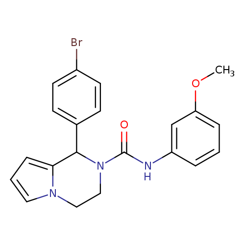 1-(4-bromophenyl)-N-(3-methoxyphenyl)-1H,2H,3H,4H-pyrrolo[1,2-a]pyrazine-2-carboxamide