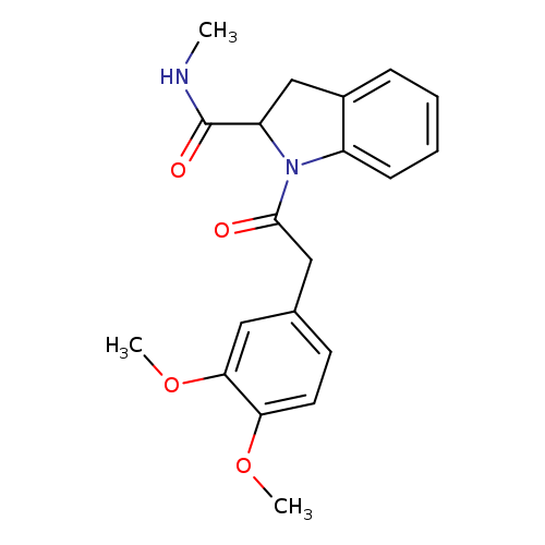 1-[2-(3,4-dimethoxyphenyl)acetyl]-N-methyl-2,3-dihydro-1H-indole-2-carboxamide