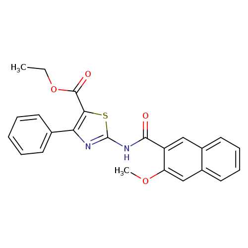 ethyl 2-(3-methoxynaphthalene-2-amido)-4-phenyl-1,3-thiazole-5-carboxylate