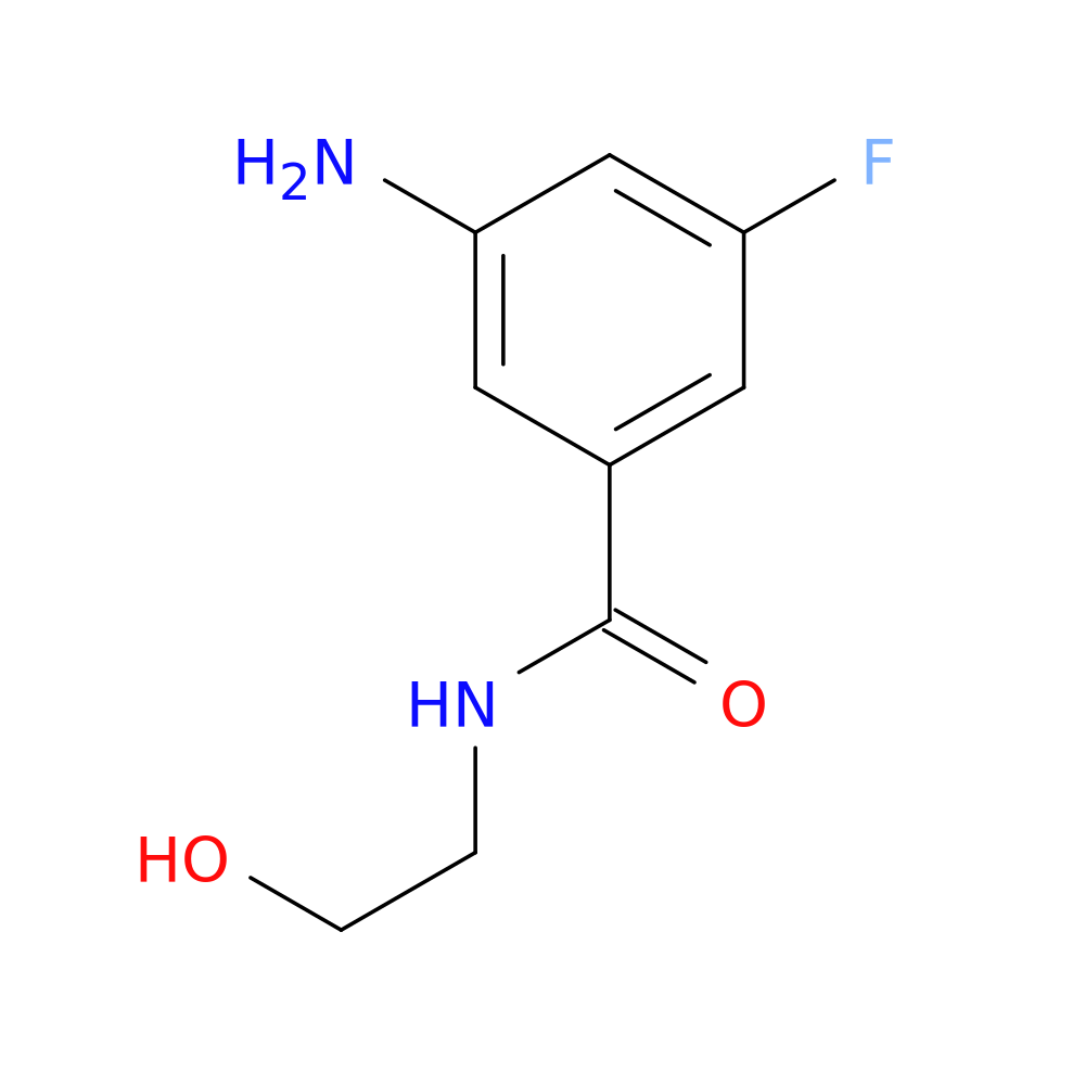 3-Amino-5-fluoro-N-(2-hydroxyethyl)benzamide