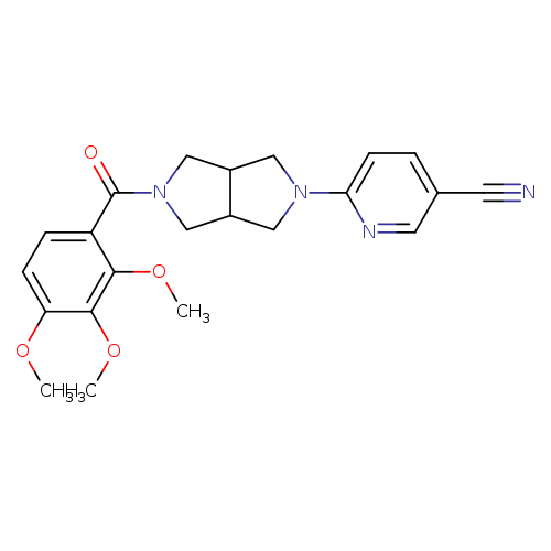 6-[5-(2,3,4-trimethoxybenzoyl)-octahydropyrrolo[3,4-c]pyrrol-2-yl]pyridine-3-carbonitrile
