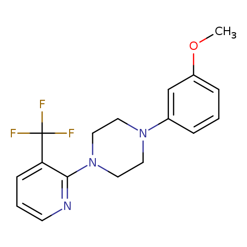 1-(3-methoxyphenyl)-4-[3-(trifluoromethyl)pyridin-2-yl]piperazine