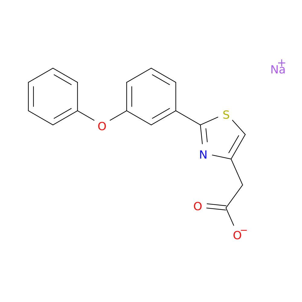 sodium 2-[2-(3-phenoxyphenyl)-1,3-thiazol-4-yl]acetate