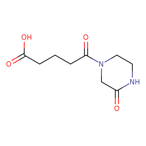 5-Oxo-5-(3-oxopiperazin-1-yl)pentanoic acid