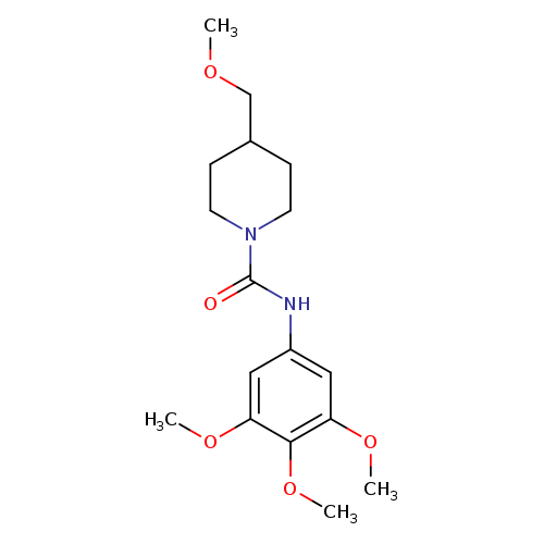 4-(methoxymethyl)-N-(3,4,5-trimethoxyphenyl)piperidine-1-carboxamide
