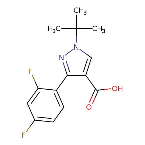 1-tert-butyl-3-(2,4-difluorophenyl)-1H-pyrazole-4-carboxylic acid