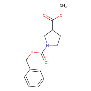 1,3-Pyrrolidinedicarboxylic acid, 3-methyl 1-(phenylmethyl) ester