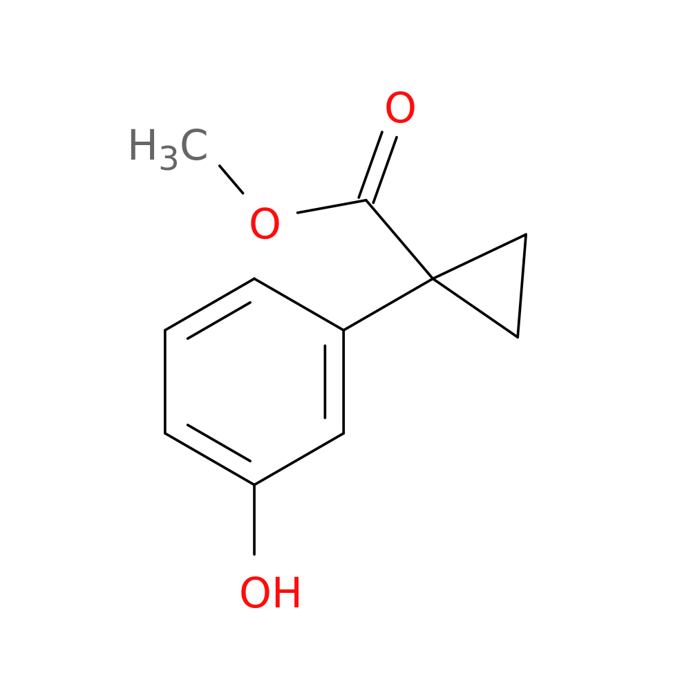 Cyclopropanecarboxylic acid, 1-(3-hydroxyphenyl)-, methyl ester