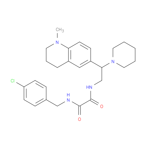 N'-[(4-chlorophenyl)methyl]-N-[2-(1-methyl-1,2,3,4-tetrahydroquinolin-6-yl)-2-(piperidin-1-yl)ethyl]ethanediamide