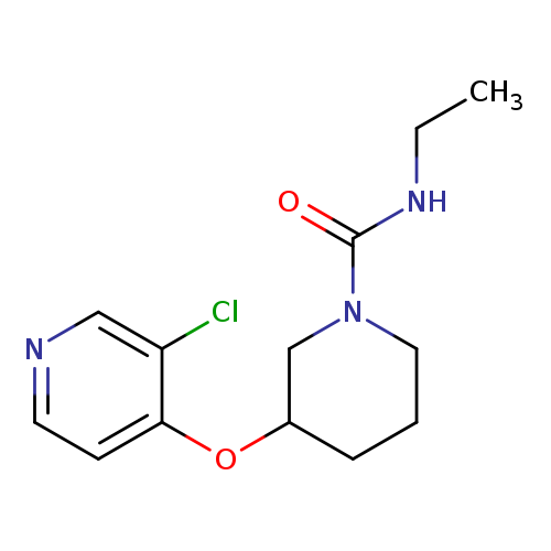 3-[(3-chloropyridin-4-yl)oxy]-N-ethylpiperidine-1-carboxamide