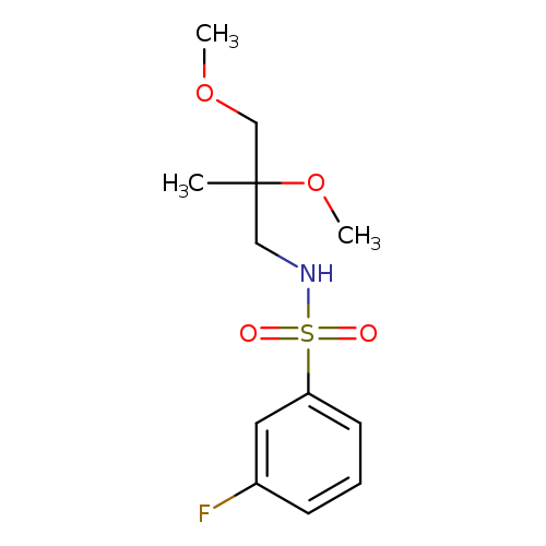 N-(2,3-dimethoxy-2-methylpropyl)-3-fluorobenzene-1-sulfonamide
