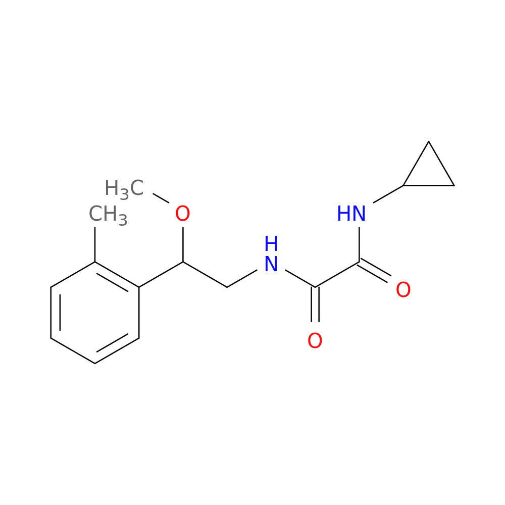 N-cyclopropyl-N'-[2-methoxy-2-(2-methylphenyl)ethyl]ethanediamide