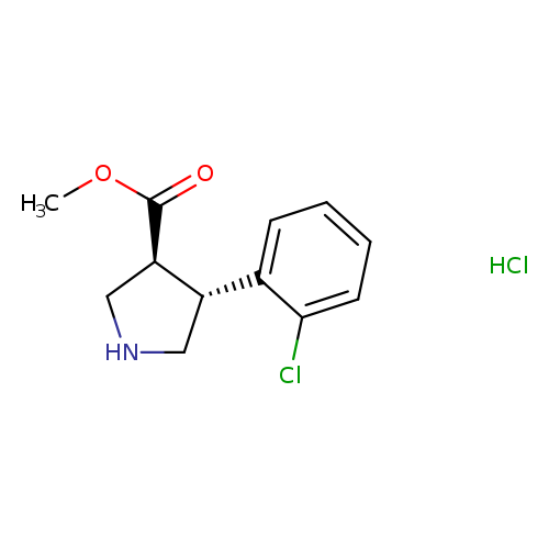Trans (+/-) 4-(2-chlorophenyl)pyrrolidine-3-methylcarboxylate, HCl