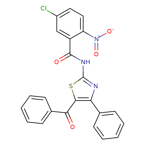 N-(5-benzoyl-4-phenyl-1,3-thiazol-2-yl)-5-chloro-2-nitrobenzamide
