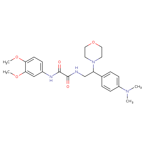 N-(3,4-dimethoxyphenyl)-N'-{2-[4-(dimethylamino)phenyl]-2-(morpholin-4-yl)ethyl}ethanediamide