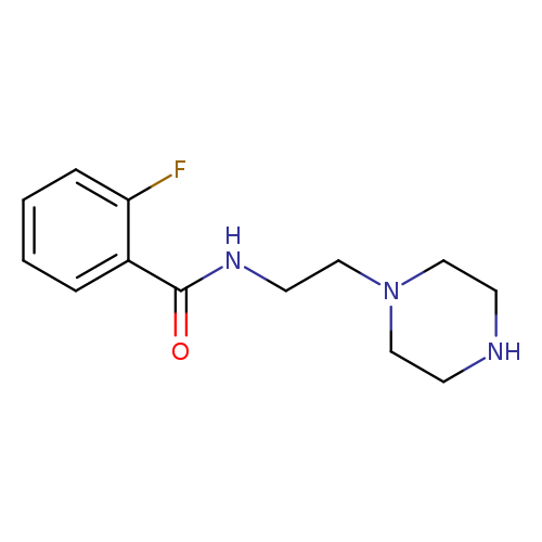 2-fluoro-N-[2-(piperazin-1-yl)ethyl]benzamide