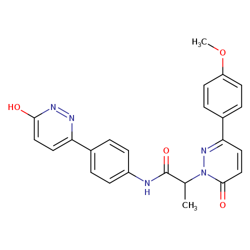 N-[4-(6-hydroxypyridazin-3-yl)phenyl]-2-[3-(4-methoxyphenyl)-6-oxo-1,6-dihydropyridazin-1-yl]propanamide