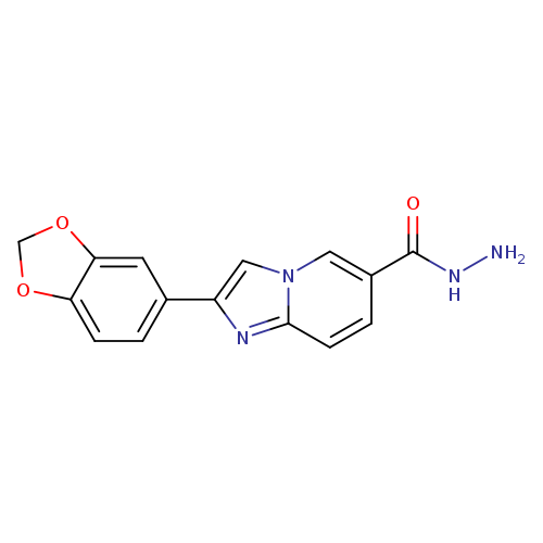 2-(2H-1,3-benzodioxol-5-yl)imidazo[1,2-a]pyridine-6-carbohydrazide