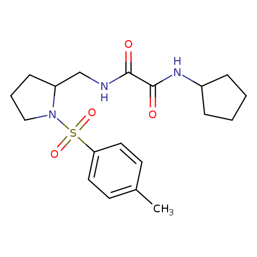 N'-cyclopentyl-N-{[1-(4-methylbenzenesulfonyl)pyrrolidin-2-yl]methyl}ethanediamide