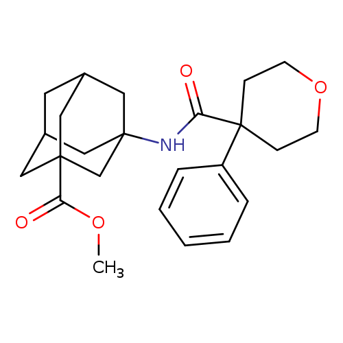 methyl 3-(4-phenyloxane-4-amido)adamantane-1-carboxylate