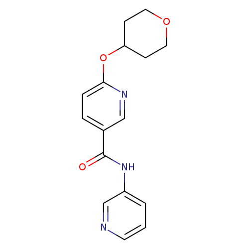 6-(oxan-4-yloxy)-N-(pyridin-3-yl)pyridine-3-carboxamide