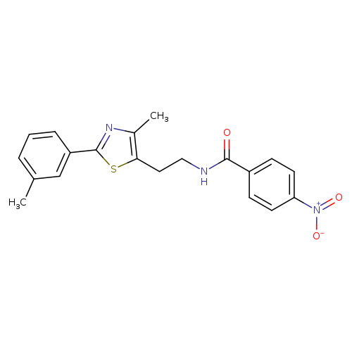 N-{2-[4-methyl-2-(3-methylphenyl)-1,3-thiazol-5-yl]ethyl}-4-nitrobenzamide