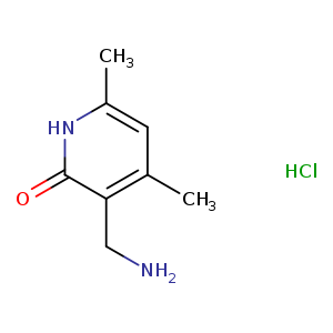 2(1H)-Pyridinone, 3-(aminomethyl)-4,6-dimethyl-, hydrochloride (1:1)