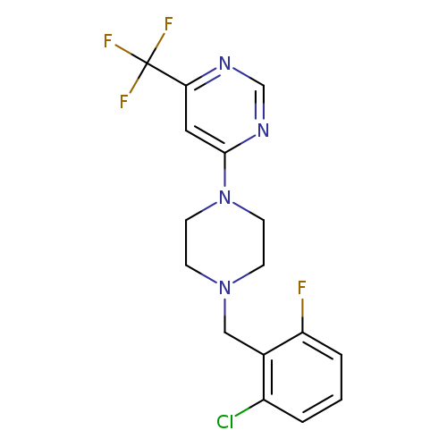 4-{4-[(2-chloro-6-fluorophenyl)methyl]piperazin-1-yl}-6-(trifluoromethyl)pyrimidine