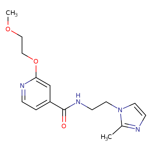 2-(2-methoxyethoxy)-N-[2-(2-methyl-1H-imidazol-1-yl)ethyl]pyridine-4-carboxamide