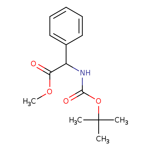 Benzeneacetic acid, a-[[(1,1-dimethylethoxy)carbonyl]amino]-, methylester