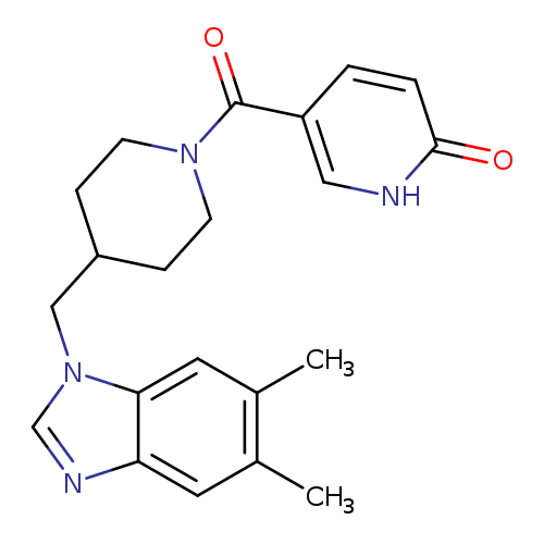 5-{4-[(5,6-dimethyl-1H-1,3-benzodiazol-1-yl)methyl]piperidine-1-carbonyl}-1,2-dihydropyridin-2-one