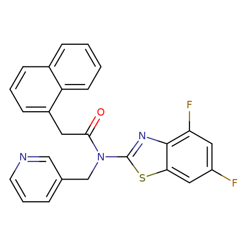 N-(4,6-difluoro-1,3-benzothiazol-2-yl)-2-(naphthalen-1-yl)-N-[(pyridin-3-yl)methyl]acetamide