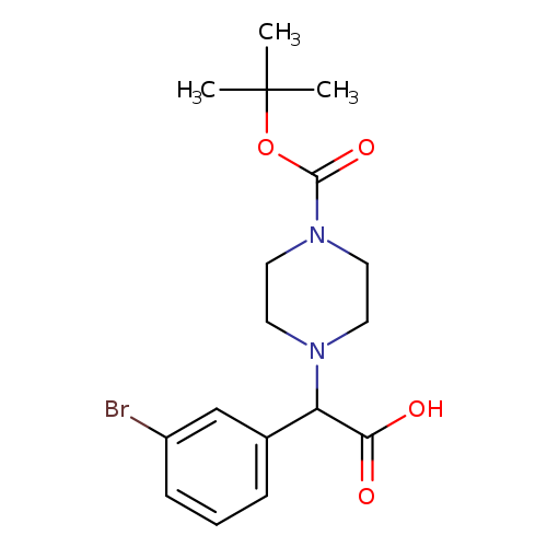 1-Piperazineaceticacid, a-(3-bromophenyl)-4-[(1,1-dimethylethoxy)carbonyl]-