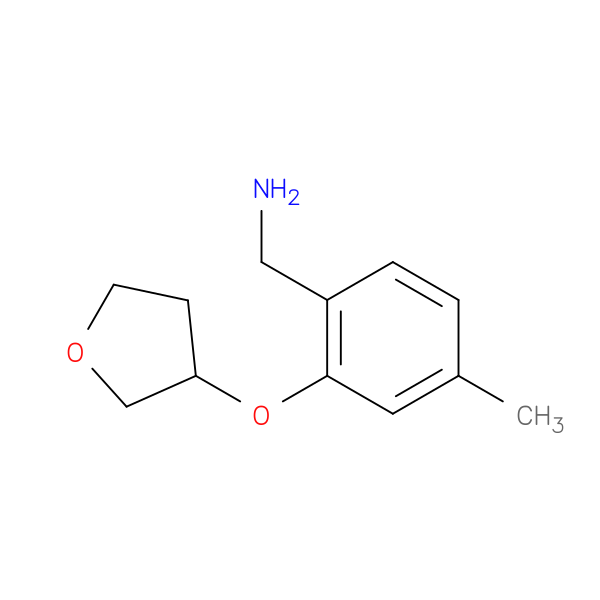 [4-methyl-2-(oxolan-3-yloxy)phenyl]methanamine