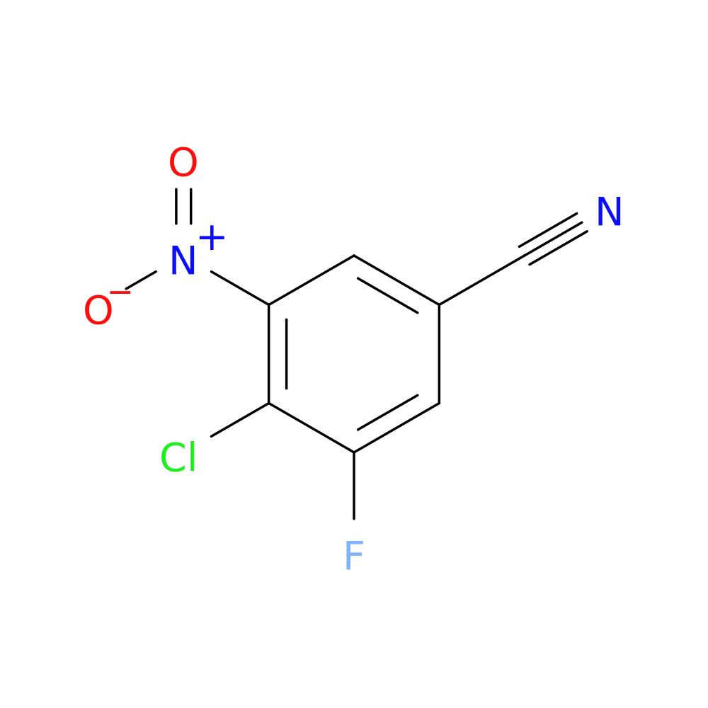 4-chloro-3-fluoro-5-nitrobenzonitrile