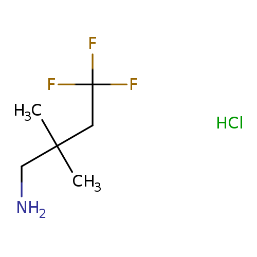 4,4,4-trifluoro-2,2-dimethylbutan-1-amine hydrochloride