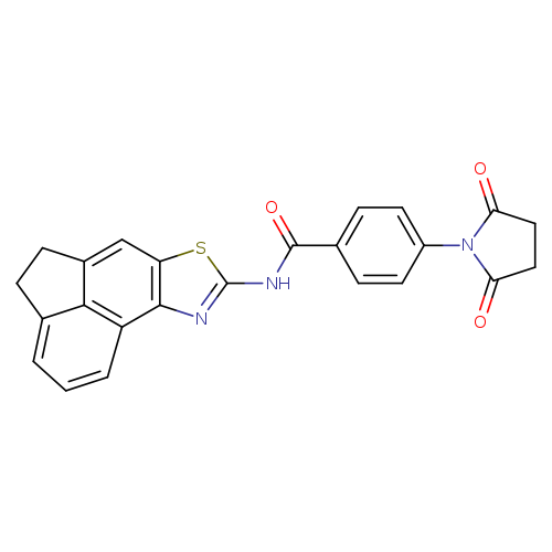 4-(2,5-dioxopyrrolidin-1-yl)-N-{5-thia-3-azatetracyclo[6.6.1.0^{2,6}.0^{11,15}]pentadeca-1(15),2(6),3,7,11,13-hexaen-4-yl}benzamide